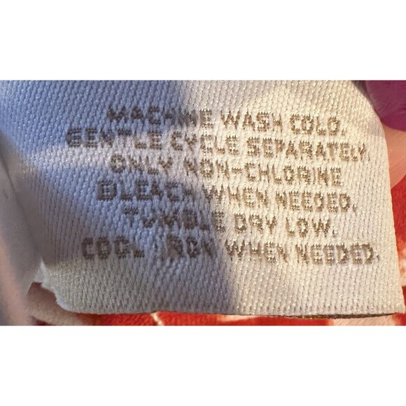 Chico’s Large 12/14 Red White Abstract Print Maxi Dress Sleeveless Empire Waist - Picture 4 of 5